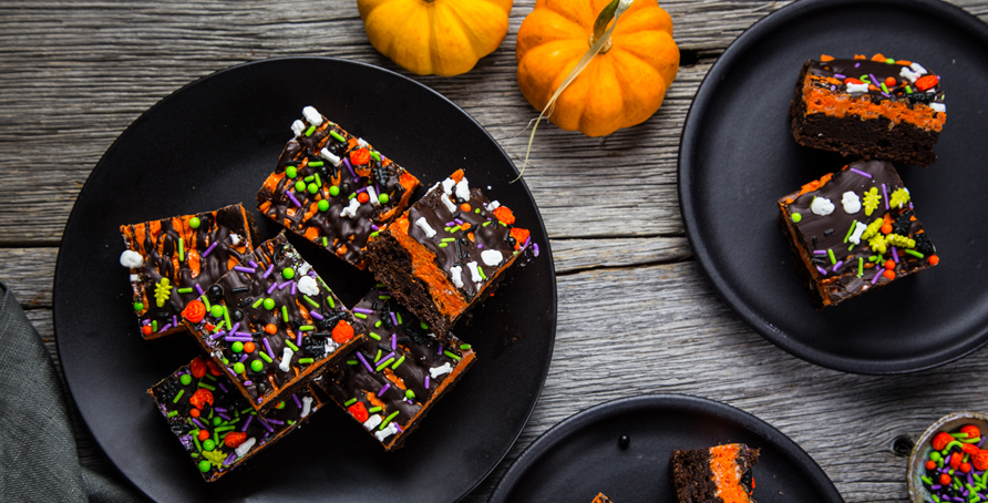 Halloween Brownie Cereal Treats