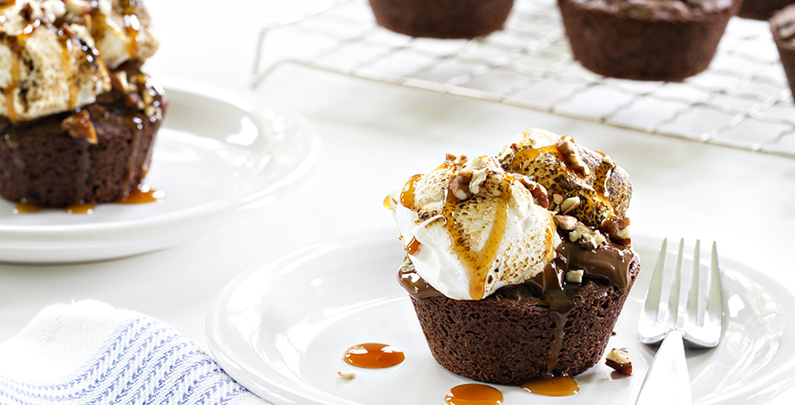 Salted Caramel Rocky Road Brownies