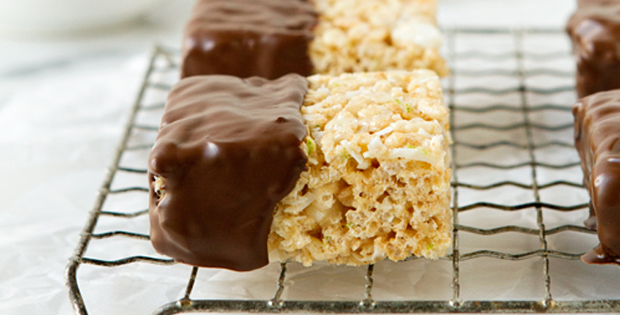 chocolate key lime marshmallow treats