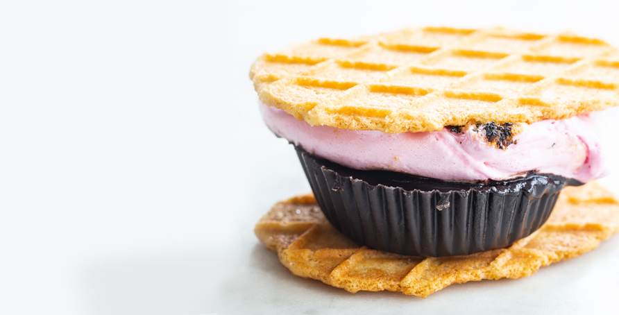 Cherry Almond Butter S'more on counter